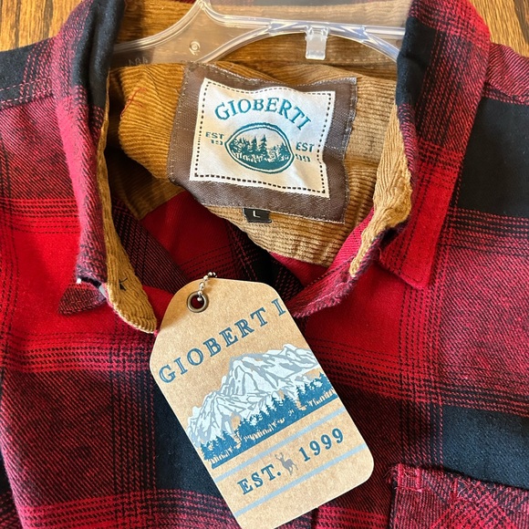 Globe Red and Black Checkered Men's Shirt - Picture 2 of 2